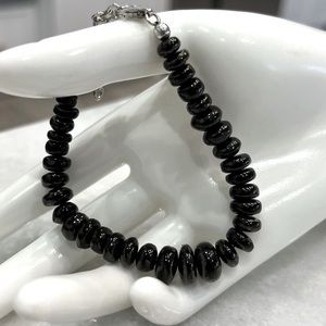 ELITE Shungite Sterling Silver Disc Bracelet